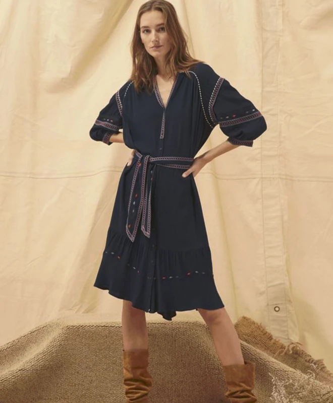 Ba&sh Robe Patty Marine 1 Ba&sh Robe Patty Marine