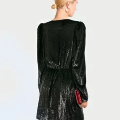 THE KOOPLES Robe Black Velvet -Promos Vestinia Magasin b2fd668381ae2a22abe853d7323b