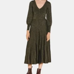 Sandro Robe Maille Lurex