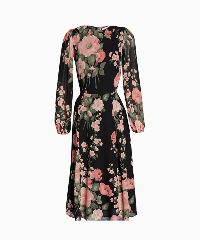 Robe Luanne Floral Print Long 2 Robe Luanne Floral Print Long – Image 2
