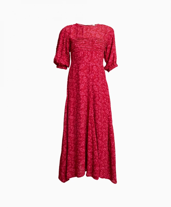 FREE PEOPLE Robe Jessie Rouge 2 FREE PEOPLE Robe Jessie Rouge – Image 2