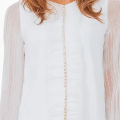 Elisabetta Franchi Robe Jane Blanche -Promos Vestinia Magasin b8bded3fbb7e9fb2e81b2194affb