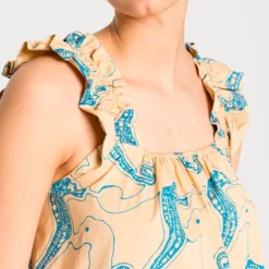 Samsoe Samsoe Robe Gill Aqua Seahorse -Promos Vestinia Magasin c1e13dbf0f34860e3f9521b1d5aa