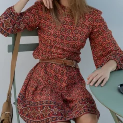 Vanessa Bruno Robe Roseline Rouge -Promos Vestinia Magasin c380da1a6c6e7176768b9d44dc8a