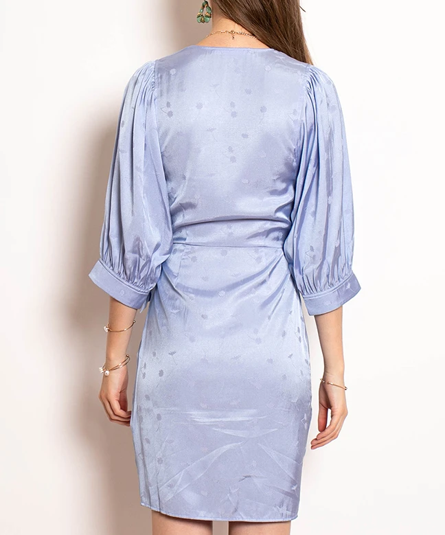 Samsoe Samsoe Robe Celestina Bleue 4 Samsoe Samsoe Robe Celestina Bleue – Image 4