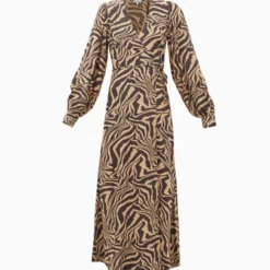 Ganni Robe Zebra Wrap -Promos Vestinia Magasin c55d6557e89d00ae0ac60529bc6f