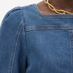 See By Chloé Robe Bleu Navy Jean -Promos Vestinia Magasin c59c4236fddaf051bca9228f533e