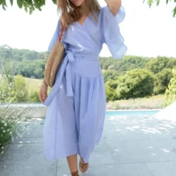 Vanessa Bruno Robe Lolita Bleu -Promos Vestinia Magasin c6d55df31e95e23629ca3662bfa1