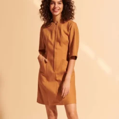 Tara Jarmon Robe Rima Camel
