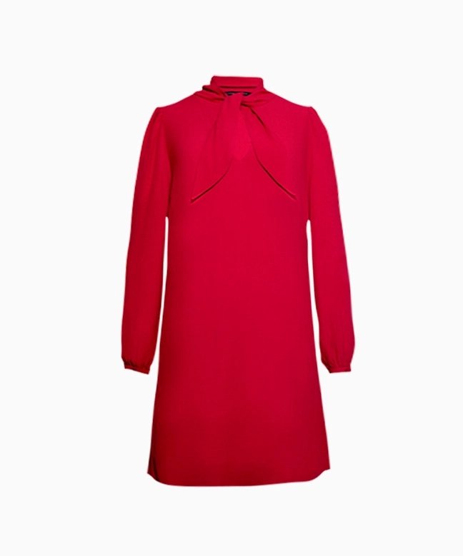 Tara Jarmon Robe Tunique Rouge 2 Tara Jarmon Robe Tunique Rouge – Image 2