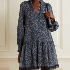See By Chloé Robe Lace-Trimmed Floral Print