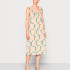 Samsoe Samsoe Robe Gill Aqua Seahorse