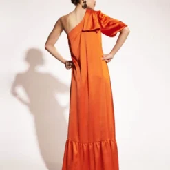Tara Jarmon Robe Rilila Orange -Promos Vestinia Magasin db7bcdb91050af98f28e478493ae