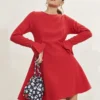 Tara Jarmon Robe Rael Rouge