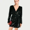 THE KOOPLES Robe Black Velvet