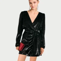 THE KOOPLES Robe Black Velvet