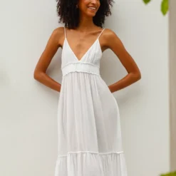 Vanessa Bruno Robe Tethys Blanche