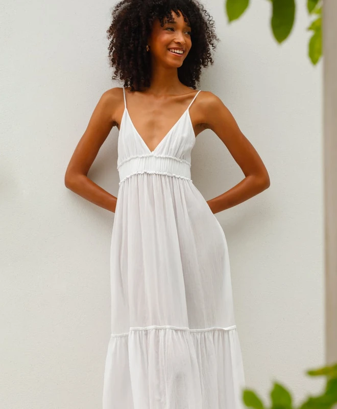 Vanessa Bruno Robe Tethys Blanche 1 Vanessa Bruno Robe Tethys Blanche