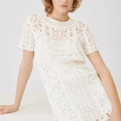 Maje Robe Rossa Écrue