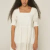 Compania Fantastica Robe Broderies Blanches