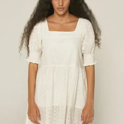 Compania Fantastica Robe Broderies Blanches