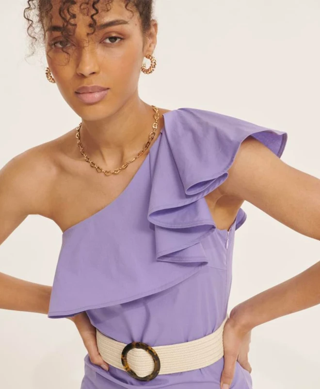 Tara Jarmon Robe Roan Lilas 4 Tara Jarmon Robe Roan Lilas – Image 4