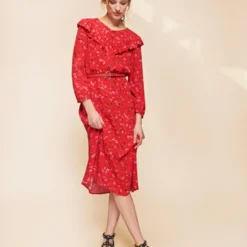 Tara Jarmon Robe Volantée 8 Tara Jarmon Robe Volantée -Promos Vestinia Magasin efa2d05fb68194c31b28abfc6caa