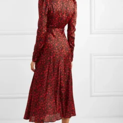 Maje Robe Satin Floral -Promos Vestinia Magasin f6731eb4432059b3dddf1547e497