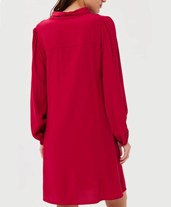 Tara Jarmon Robe Tunique Rouge 3 Tara Jarmon Robe Tunique Rouge – Image 3