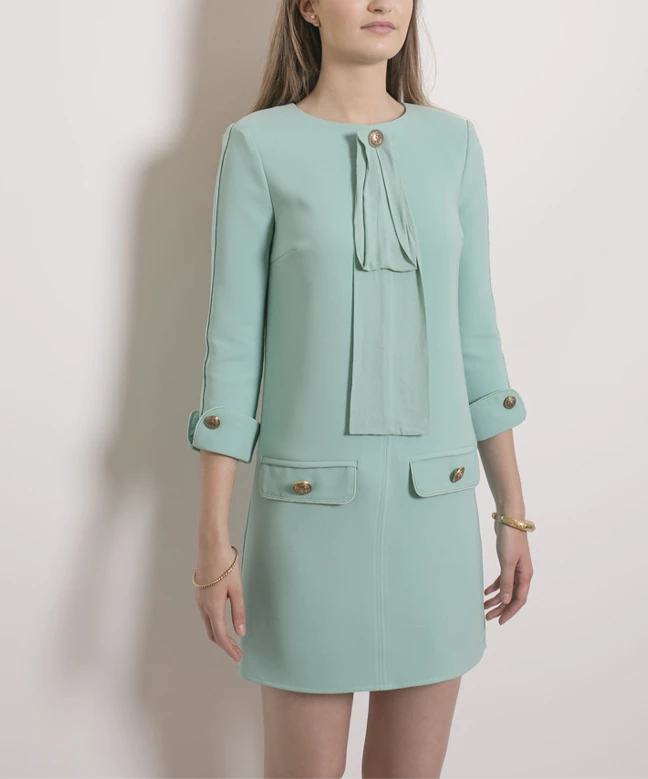 Elisabetta Franchi Robe à Col Jabot 2 Elisabetta Franchi Robe à Col Jabot – Image 2